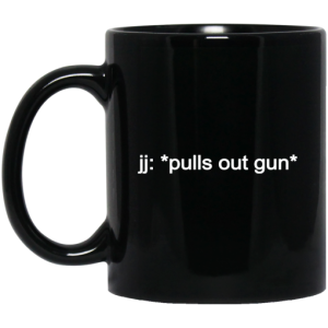 jj pulls out gun Outer Banks Netflix Mug 3
