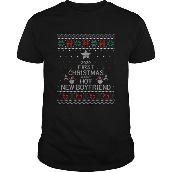 2020 First Christmas With My Hot New Boyfriend Ugly Christmas shirt