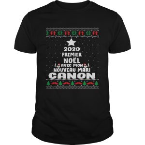 2020 Premier Noel Avec Mon Nouveau Mari Canon Ugly Christmas shirt