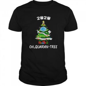 2020 Quarantine Christmas Tree Mask Ornament shirt
