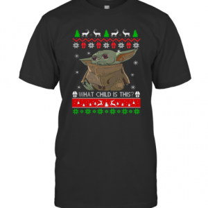 2020 What Child Is This Baby Yoda Ugly Christmas T-Shirt