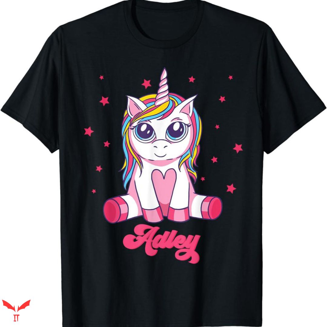 A For Adley T-shirt Cute Unicorn A For Adley T-shirt Cute Unicorn