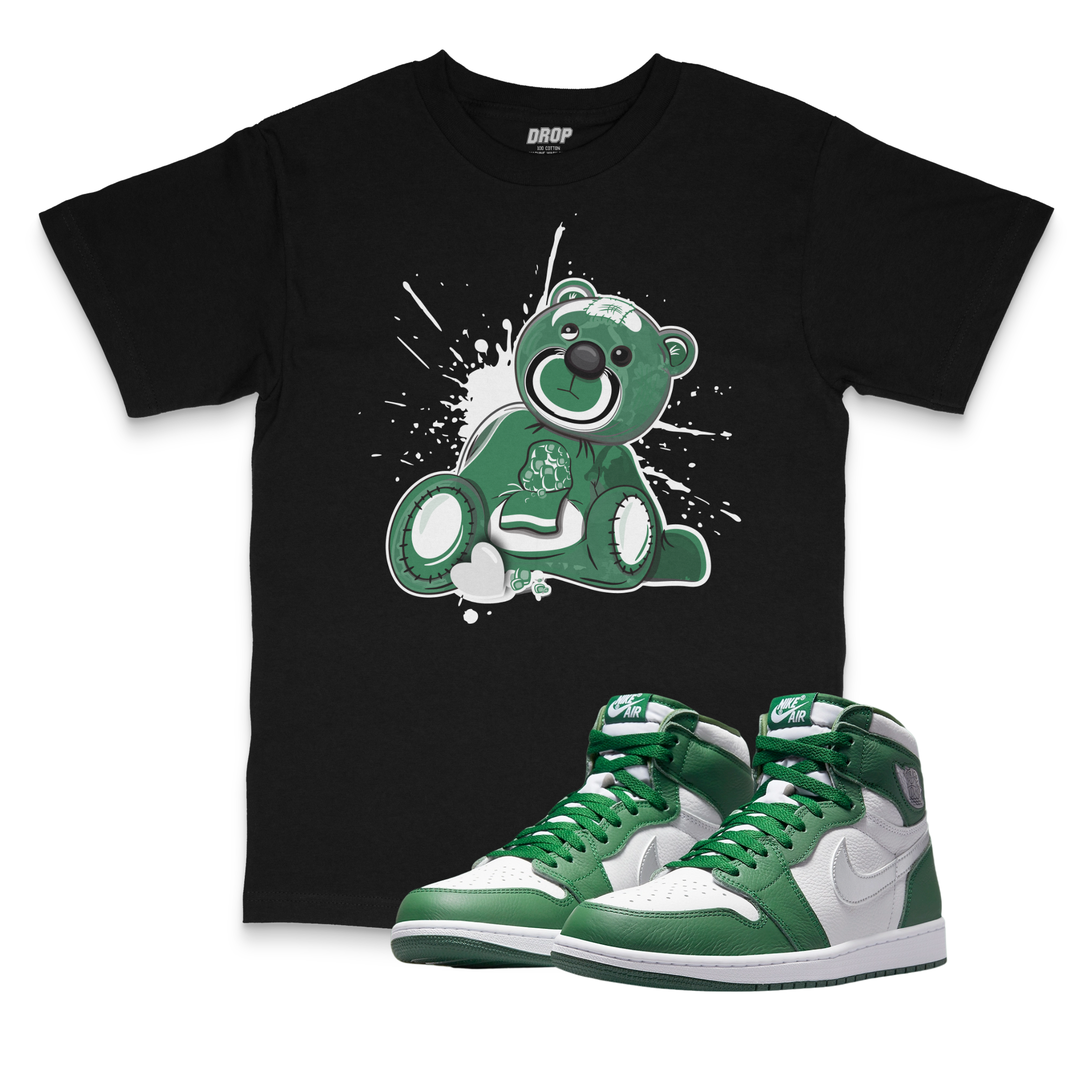Air Jordan 1 Gorge Green l Bear T-Shirt Air Jordan 1 Gorge Green l Bear T-Shirt