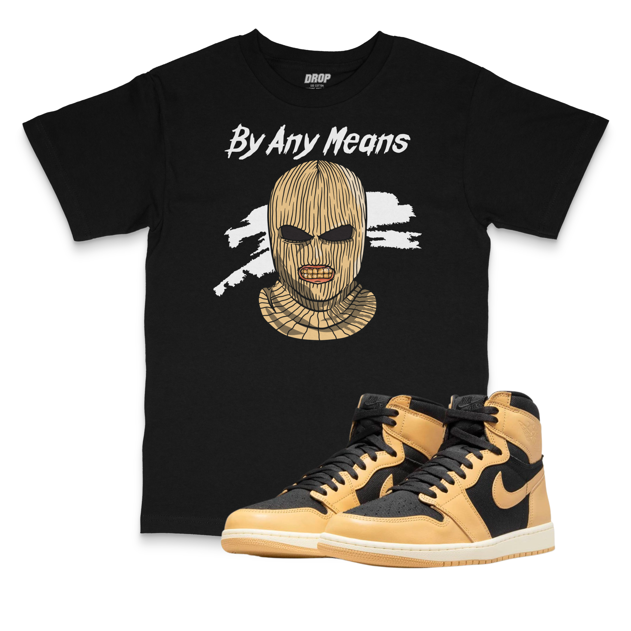 Air Jordan 1 Heirloom I By Any Means T-Shirt Air Jordan 1 Heirloom I By Any Means T-Shirt