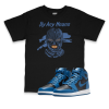 Air Jordan 1 High Dark Marina Blue I By Any Means Tee