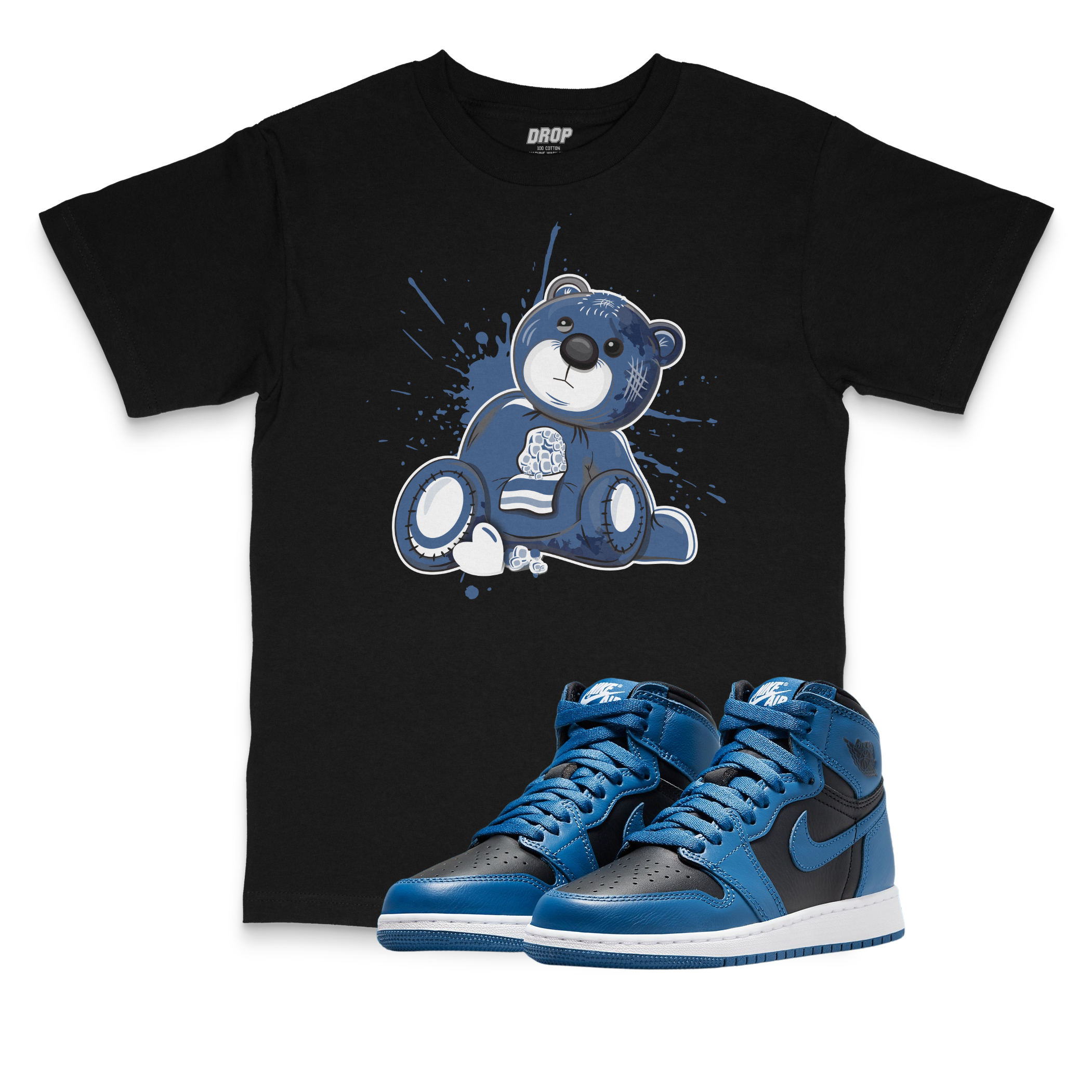 Air Jordan 1 High Dark Marina Blue l Bear Tee Air Jordan 1 High Dark Marina Blue l Bear Tee