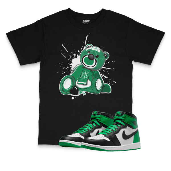Air Jordan 1 High OG Celtics I Bear Sneaker Matching T-Shirt