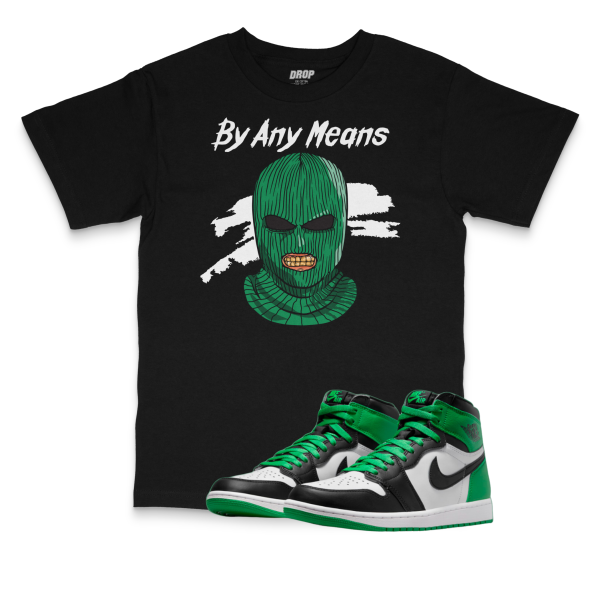 Air Jordan 1 High OG Celtics I By Any Means Sneaker Matching T-Shirt