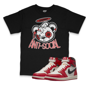 Air Jordan 1 High OG Lost & Found l Anti-Social Bear T-Shirt