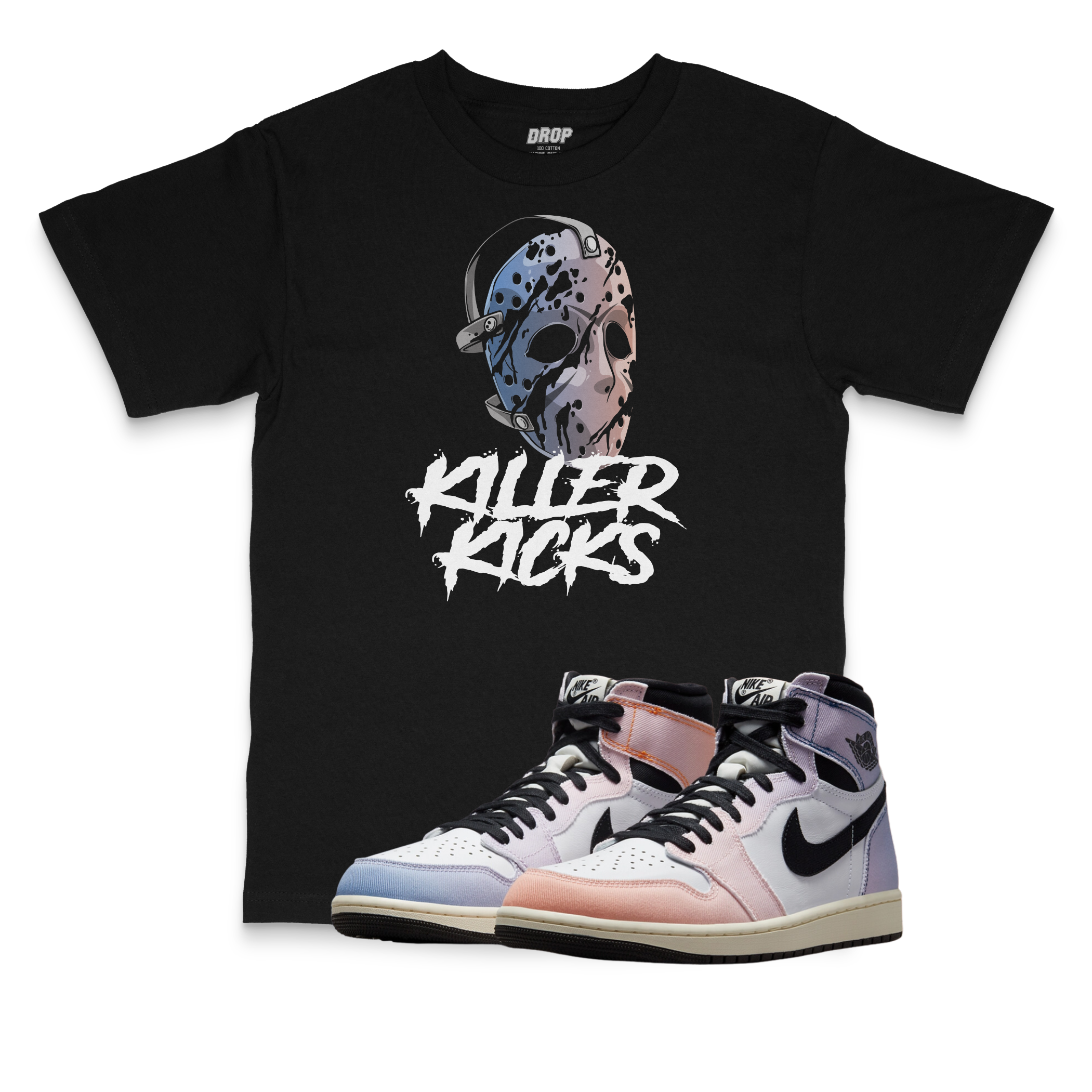 Air Jordan 1 High OG Skyline I Killer Kicks Sneaker Matching T-Shirt Air Jordan 1 High OG Skyline I Killer Kicks Sneaker Matching T-Shirt