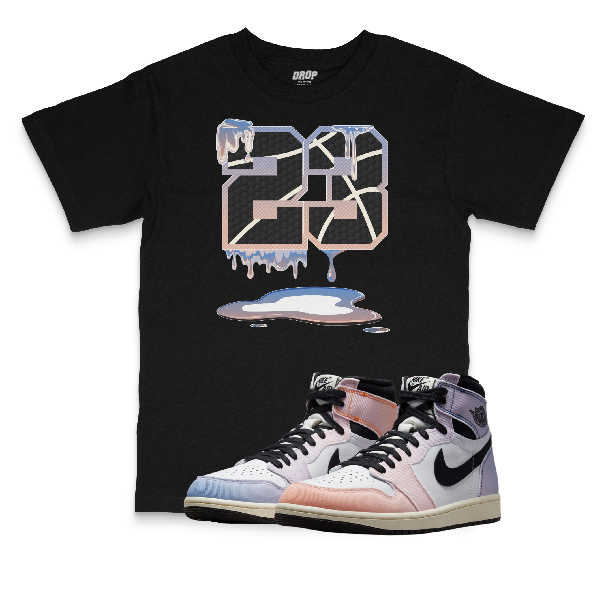 Air Jordan 1 High OG Skyline l 23 Sneaker Matching T-Shirt Air Jordan 1 High OG Skyline l 23 Sneaker Matching T-Shirt