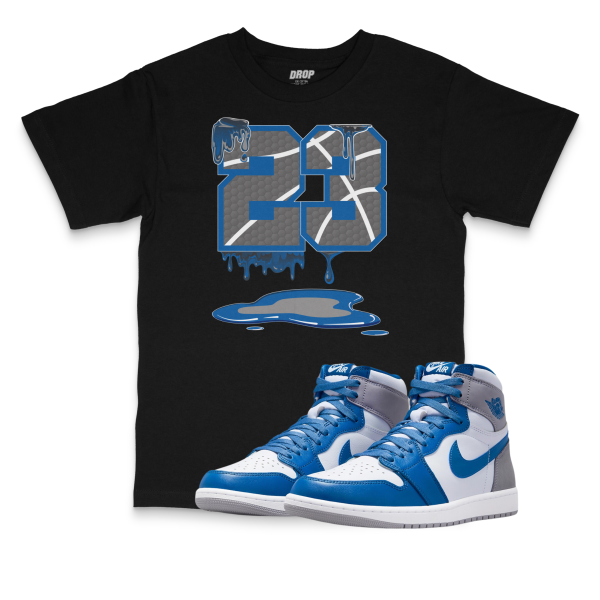 Air Jordan 1 High OG True Blue l 23 Sneaker Matching T-Shirt