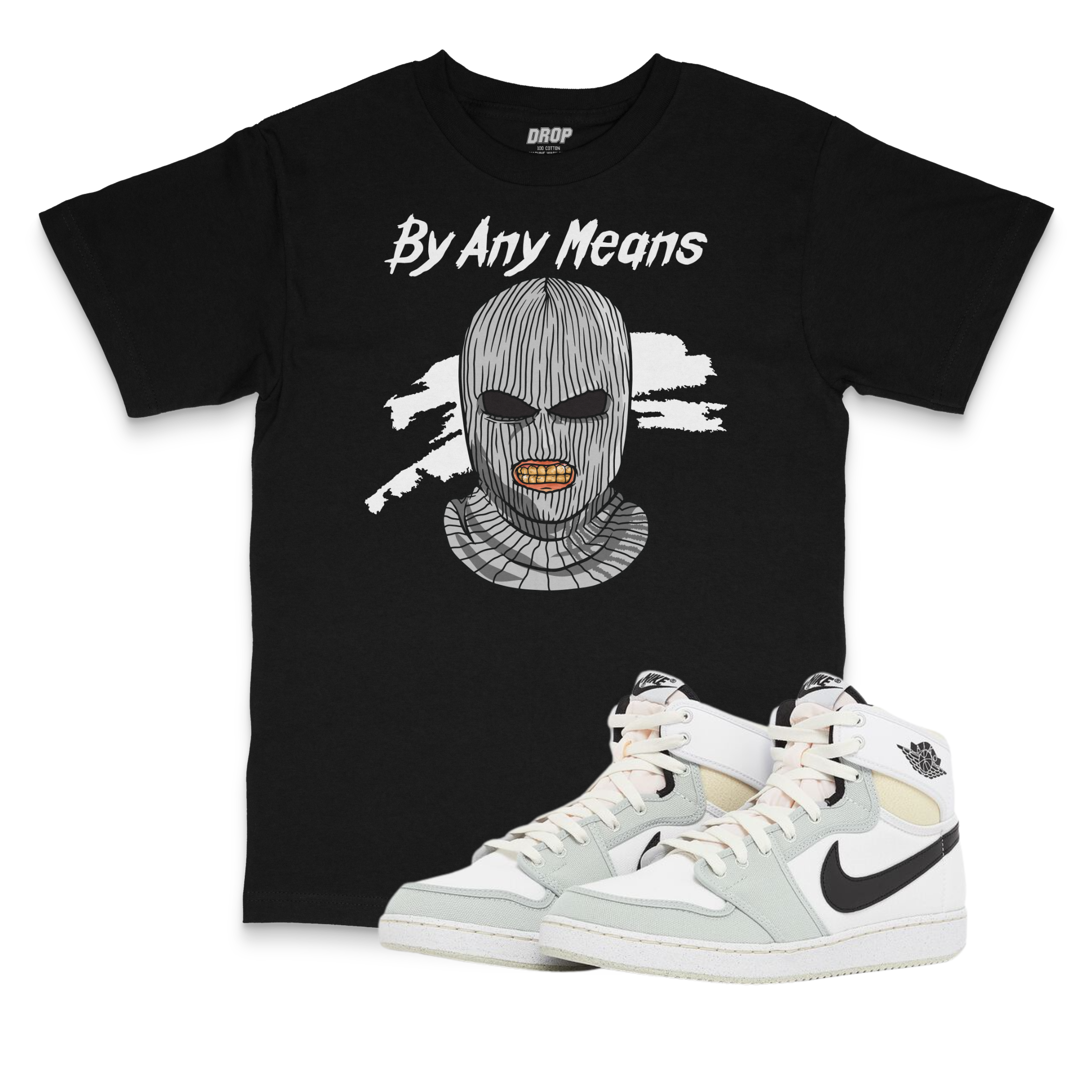 Air Jordan 1 KO Grey Fog I By Any Means T-Shirt Air Jordan 1 KO Grey Fog I By Any Means T-Shirt