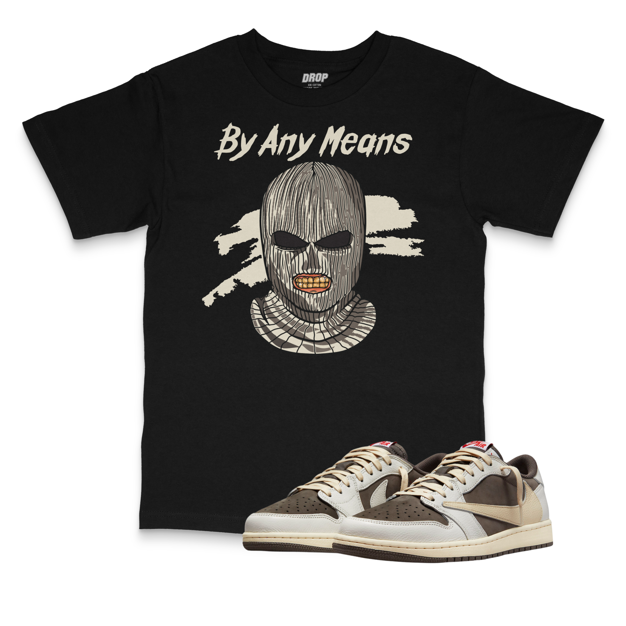 Air Jordan 1 Low Reverse Mocha I By Any Means Tee Air Jordan 1 Low Reverse Mocha I By Any Means Tee