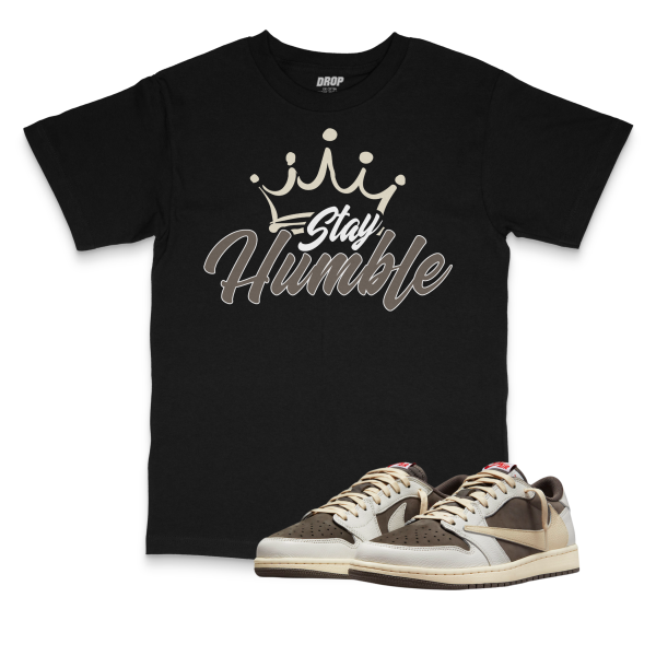 Air Jordan 1 Low Reverse Mocha I Stay Humble Tee