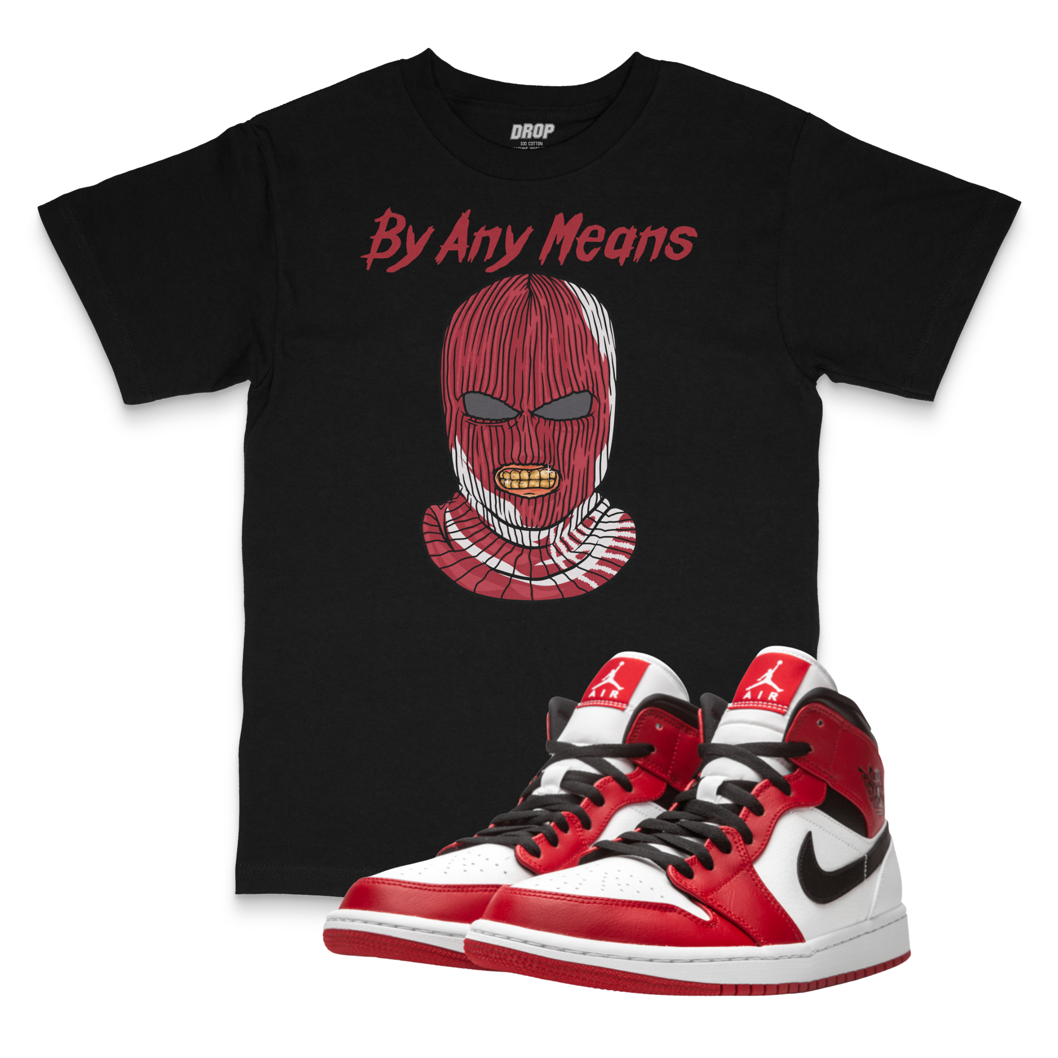 Air Jordan 1 OG Chicago I By Any Means Tee Air Jordan 1 OG Chicago I By Any Means Tee