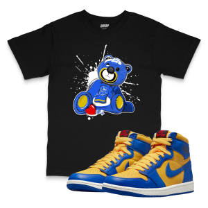 Air Jordan 1 Reverse Laney I Bear Sneaker Matching T-Shirt