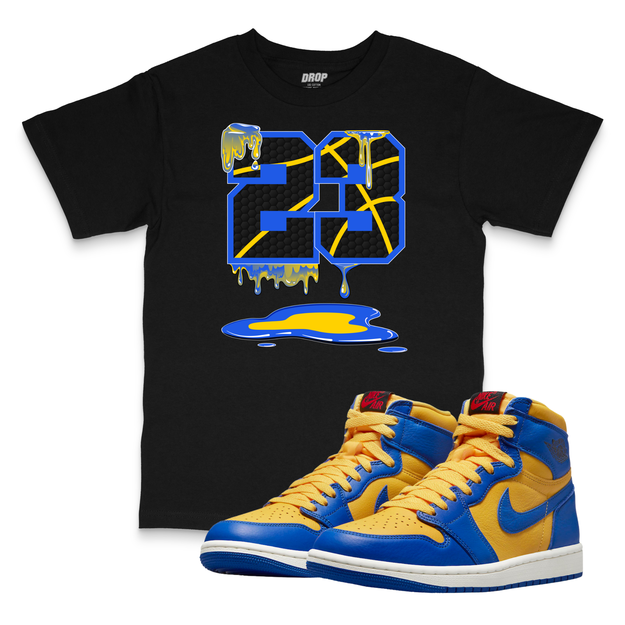 Air Jordan 1 Reverse Laney l 23 Sneaker Matching T-Shirt Air Jordan 1 Reverse Laney l 23 Sneaker Matching T-Shirt