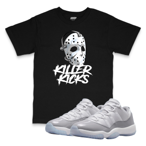 Air Jordan 11 Low Cement Grey I Killer Kicks Sneaker Matching T-Shirt
