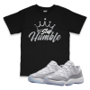Air Jordan 11 Low Cement Grey I Stay Humble Sneaker Matching T-Shirt
