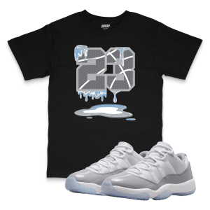 Air Jordan 11 Low Cement Grey l 23 Sneaker Matching T-Shirt