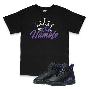 Air Jordan 12 Dark Concord I Stay Humble Tee