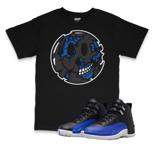 Air Jordan 12 Hyper Royal I Smiley Face T-Shirt