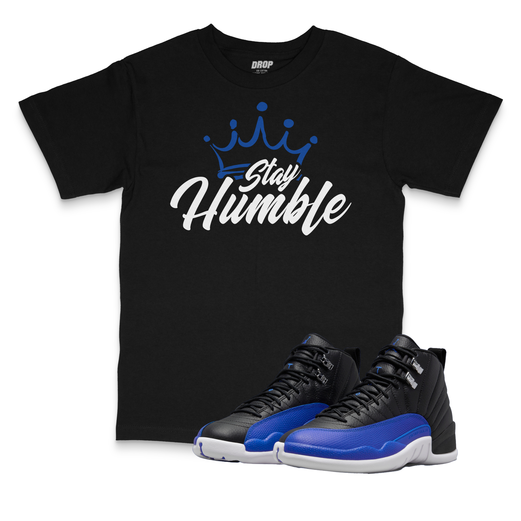 Air Jordan 12 Hyper Royal I Stay Humble T-Shirt Air Jordan 12 Hyper Royal I Stay Humble T-Shirt