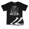 Air Jordan 13 Black Flint I Anti-Social Bear Sneaker Matching T-Shirt