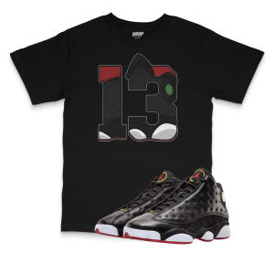 Air Jordan 13 Playoffs I 13 Sneaker Matching T-Shirt