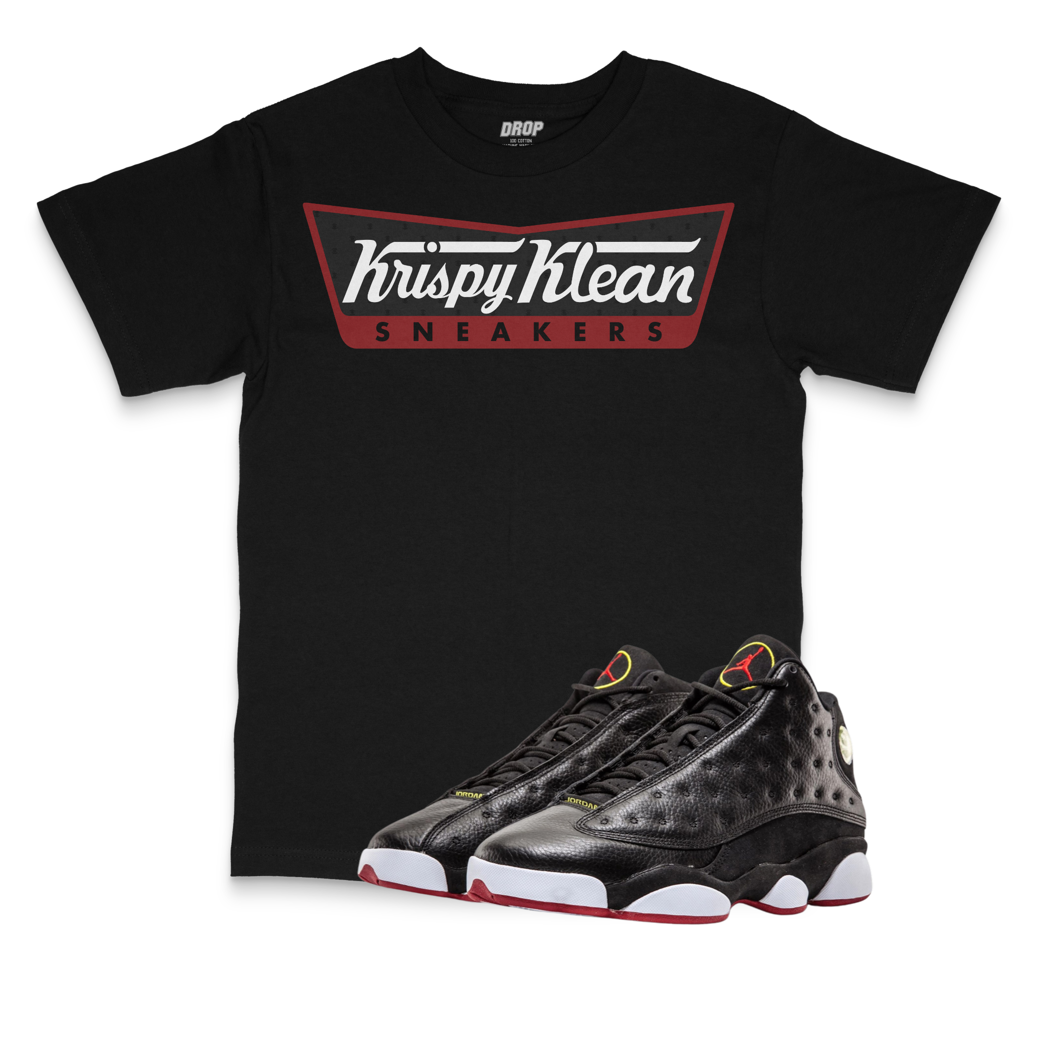 Air Jordan 13 Playoffs I Krispy Klean Sneaker Matching T-Shirt Air Jordan 13 Playoffs I Krispy Klean Sneaker Matching T-Shirt