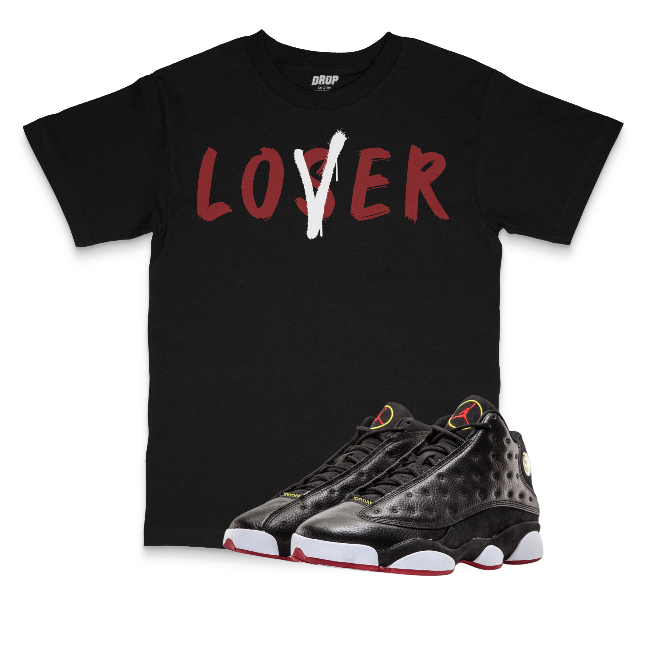 Air Jordan 13 Playoffs I LoserLover Sneaker Matching T-Shirt Air Jordan 13 Playoffs I LoserLover Sneaker Matching T-Shirt