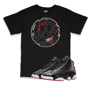 Air Jordan 13 Playoffs I Smiley Face Sneaker Matching T-Shirt