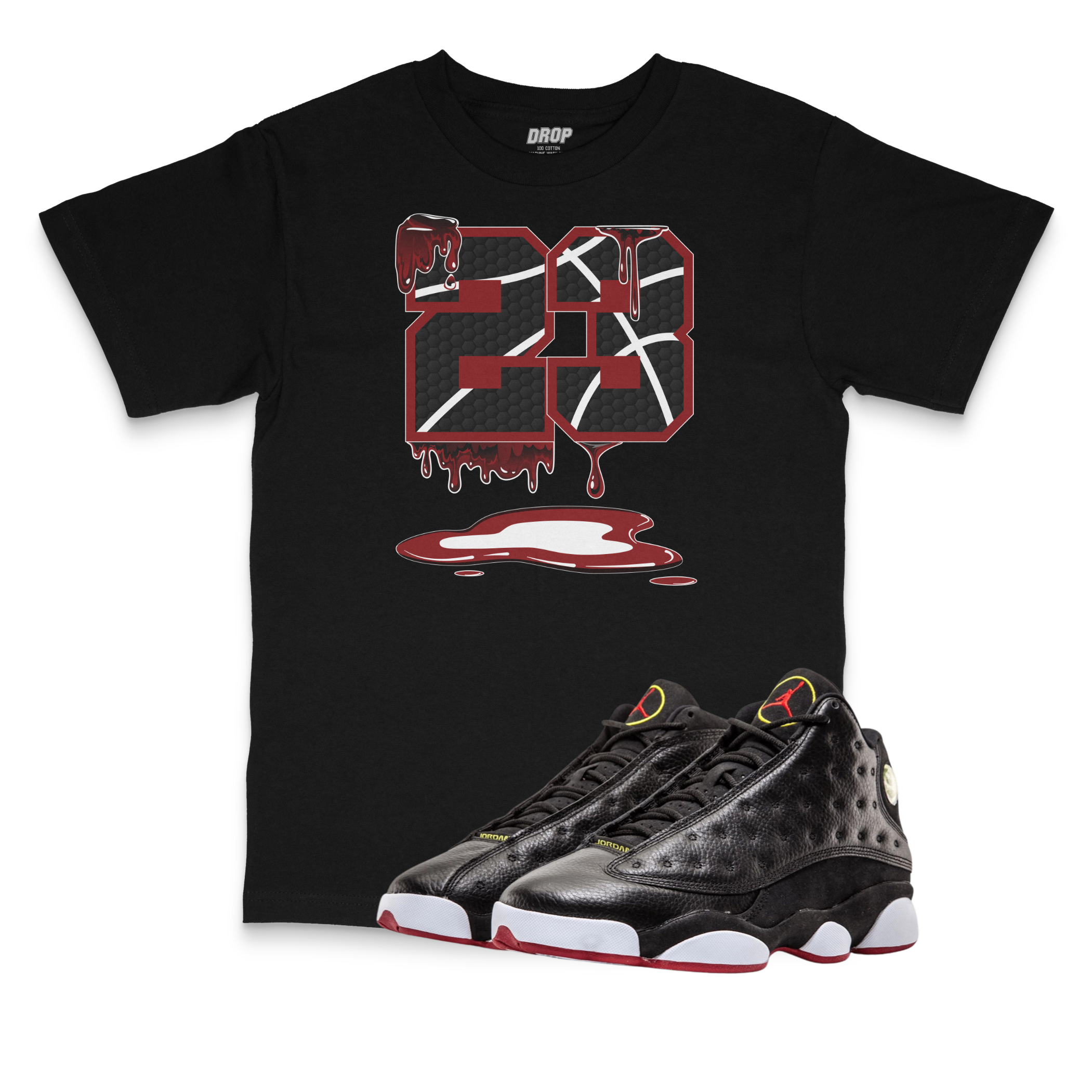 Air Jordan 13 Playoffs l 23 Sneaker Matching T-Shirt Air Jordan 13 Playoffs l 23 Sneaker Matching T-Shirt