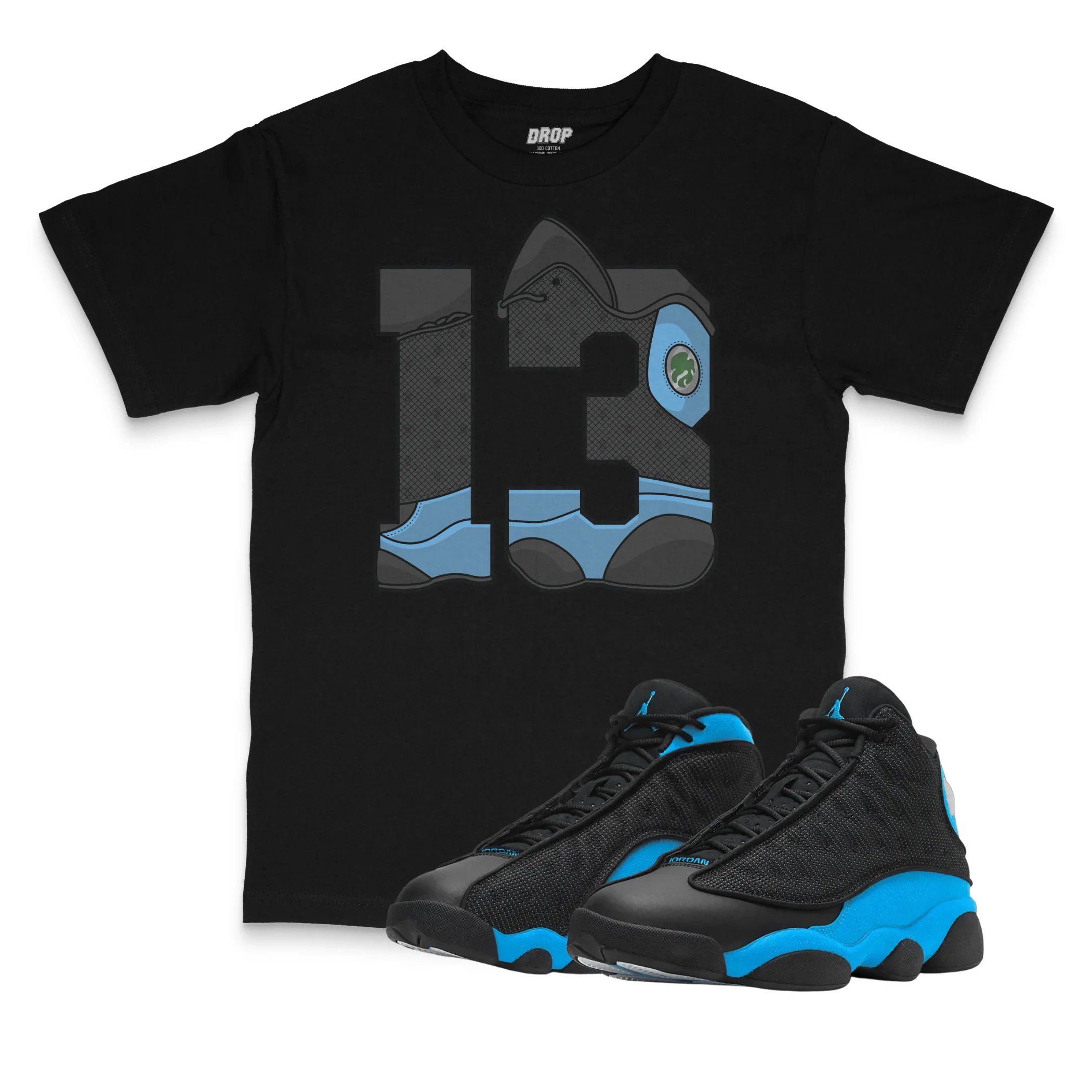 Air Jordan 13 UNC I 13 T-Shirt Air Jordan 13 UNC I 13 T-Shirt