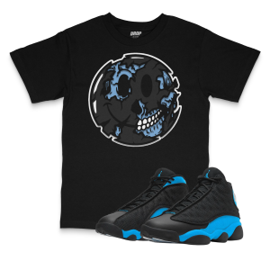 Air Jordan 13 UNC I Smiley Face T-Shirt
