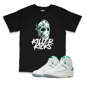 Air Jordan 2 Lucky Green I Killer Kicks Sneaker Matching T-Shirt