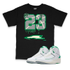 Air Jordan 2 Lucky Green l 23 Sneaker Matching T-Shirt