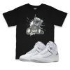 Air Jordan 2 Neutral Grey I Bear Sneaker Matching T-Shirt