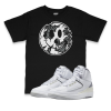 Air Jordan 2 Neutral Grey I Smiley Face Sneaker Matching T-Shirt