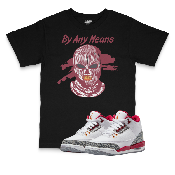 Air Jordan 3 Cardinal I By Any Means Tee