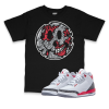 Air Jordan 3 Fire Red I Smiley Face T-Shirt