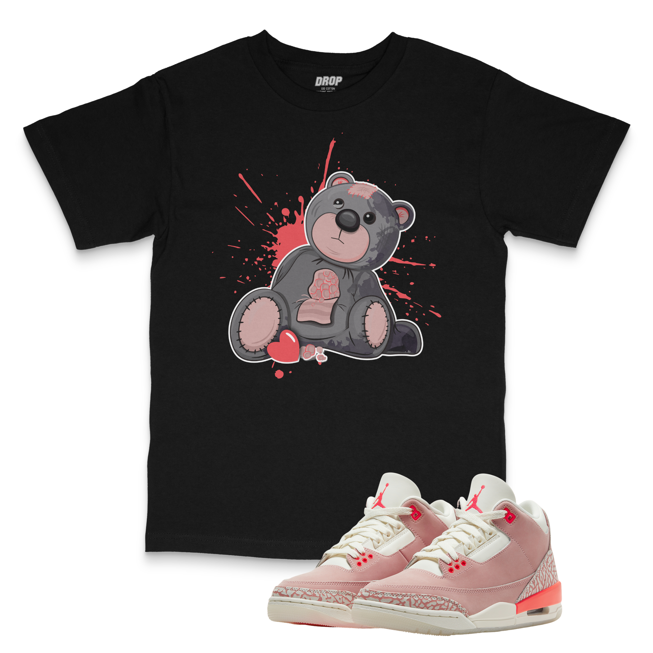 Air Jordan 3 Rust Pink I Bear Tee Air Jordan 3 Rust Pink I Bear Tee