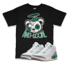 Air Jordan 3 WMNS Lucky Green I Anti-Social Bear Sneaker Matching T-Shirt