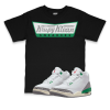 Air Jordan 3 WMNS Lucky Green I Krispy Klean Sneaker Matching T-Shirt