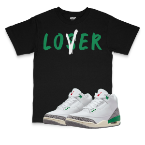 Air Jordan 3 WMNS Lucky Green I LoserLover Sneaker Matching T-Shirt
