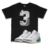 Air Jordan 3 WMNS Lucky Green l 3 Sneaker Matching T-Shirt
