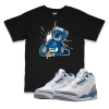 Air Jordan 3 Wizards I Bear Sneaker Matching T-Shirt