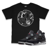 Air Jordan 4 Black Canvas I Smiley Face T-Shirt
