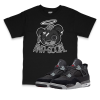 Air Jordan 4 Black Canvas l Anti-Social Bear T-Shirt